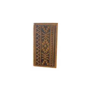 Nocona Southwest Aztec Embossed Leather Rodeo Wallet - Cowboy SwaggerNocona Southwest Aztec Embossed Leather Rodeo WalletWallets & Money Clips