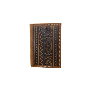 Nocona Southwest Aztec Embossed Leather Trifold Wallet - Cowboy SwaggerNocona Southwest Aztec Embossed Leather Trifold WalletWallets & Money Clips