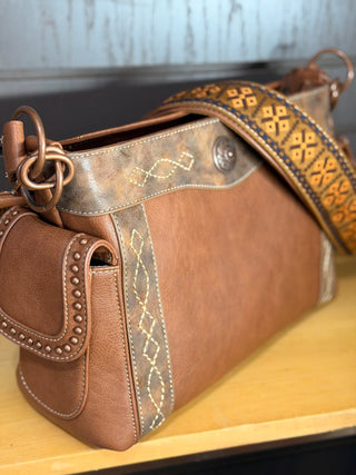 Nocona Western Ivy Satchel Concealed Carry Studded Purse - Cowboy SwaggerNocona Western Ivy Satchel Concealed Carry Studded Purse