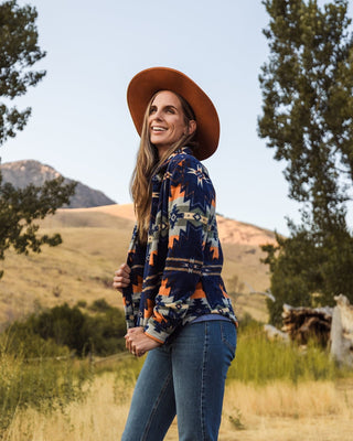 Outback Trading Aurora Big Shirt – Women’s Aztec Fleece Jacket (42201) - Cowboy SwaggerOutback Trading Aurora Big Shirt – Women’s Aztec Fleece Jacket (42201)