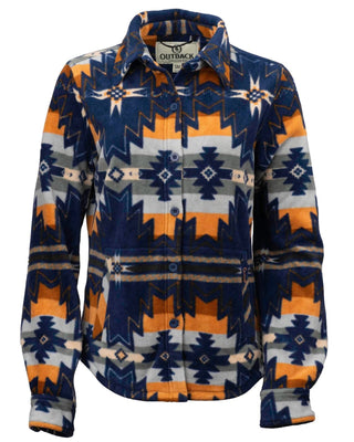 Outback Trading Aurora Big Shirt – Women’s Aztec Fleece Jacket (42201) - Cowboy SwaggerOutback Trading Aurora Big Shirt – Women’s Aztec Fleece Jacket (42201)