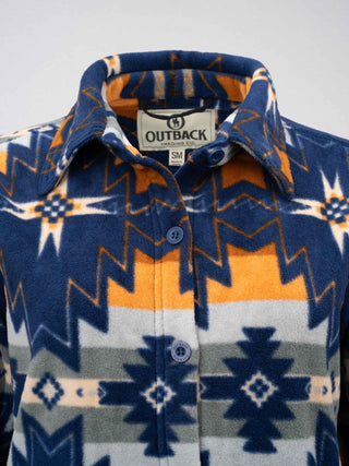 Outback Trading Aurora Big Shirt – Women’s Aztec Fleece Jacket (42201) - Cowboy SwaggerOutback Trading Aurora Big Shirt – Women’s Aztec Fleece Jacket (42201)