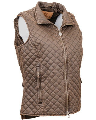 Outback Trading Co. Women’s Brisbane Oilskin Quilted Vest - Cowboy SwaggerOutback Trading Co. Women’s Brisbane Oilskin Quilted VestWomen's Outerwear