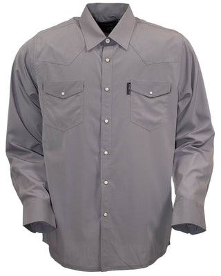 Outback Trading Men’s Moab Snap Shirt – Gray (Style 35029 - GRY) - Cowboy SwaggerOutback Trading Men’s Moab Snap Shirt – Gray (Style 35029 - GRY)