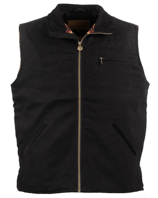 Outback Trading Men’s Sawbuck Vest – Style 29824 Black - Cowboy SwaggerOutback Trading Men’s Sawbuck Vest – Style 29824 Black