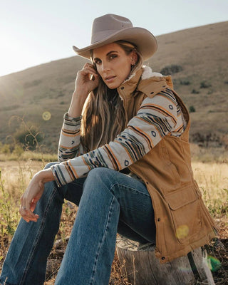 Outback Trading Women’s Delaney Henley Pullover – Cozy Western Fleece (Style 40227) - Cowboy SwaggerOutback Trading Women’s Delaney Henley Pullover – Cozy Western Fleece (Style 40227)