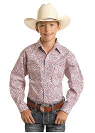 Panhandle Slim Roughstock Collection Boy’s Snap Shirt – RSBSOSR19Q - Cowboy SwaggerPanhandle Slim Roughstock Collection Boy’s Snap Shirt – RSBSOSR19Q