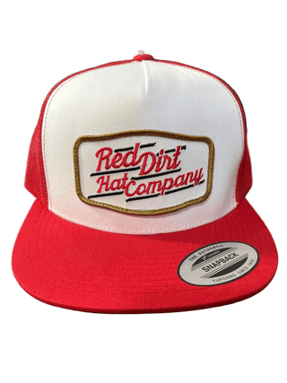 Red Dirt Hat Co Belt Buckle Patch Trucker Cap Style 217 Snapback - Cowboy SwaggerRed Dirt Hat Co Belt Buckle Patch Trucker Cap Style 217 Snapback