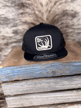 Red Dirt Hat Co. Deer Shed Black Mesh Trucker - Cowboy SwaggerRed Dirt Hat Co. Deer Shed Black Mesh Trucker
