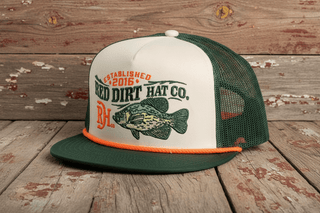 Red Dirt Hat Co.– Fish Logo Patch Snapback - Cowboy SwaggerRed Dirt Hat Co.– Fish Logo Patch Snapback