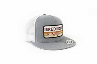 Red Dirt Hat Company Trailblazer Cap – Heather Grey & White Flat Bill Snapback - Cowboy SwaggerRed Dirt Hat Company Trailblazer Cap – Heather Grey & White Flat Bill Snapback