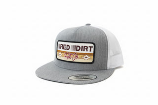 Red Dirt Hat Company Trailblazer Cap – Heather Grey & White Flat Bill Snapback - Cowboy SwaggerRed Dirt Hat Company Trailblazer Cap – Heather Grey & White Flat Bill Snapback
