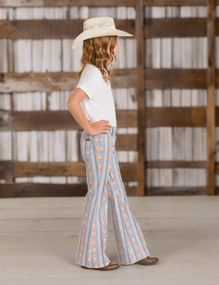 Rock and Roll Girls Americana Button Flare Sky Blue - Cowboy SwaggerRock and Roll Girls Americana Button Flare Sky Blue