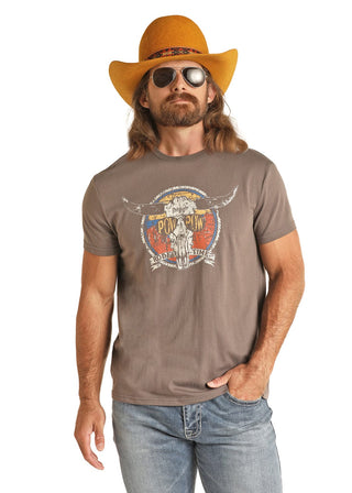 Rock & Roll Charcoal Dale Graphic Tee - Cowboy SwaggerRock & Roll Charcoal Dale Graphic Tee