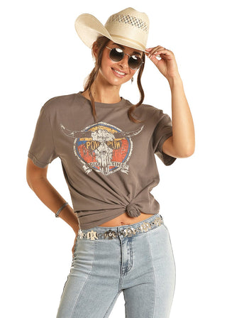 Rock & Roll Charcoal Dale Graphic Tee - Cowboy SwaggerRock & Roll Charcoal Dale Graphic Tee