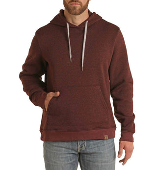 Rock & Roll Men’s Melange Knit Hoodie Wine - Cowboy SwaggerRock & Roll Men’s Melange Knit Hoodie WineShirts & Tops