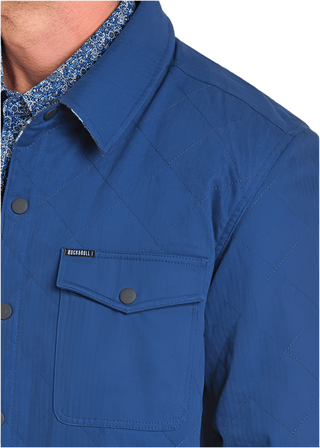 Rock & Roll Men’s Reversible Aztec Shirt Jacket – Blue - Cowboy SwaggerRock & Roll Men’s Reversible Aztec Shirt Jacket – Blue