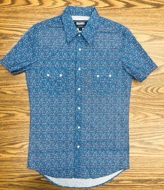 Rock & Roll Men's Short Sleeve Geometric Snap - Cowboy SwaggerRock & Roll Men's Short Sleeve Geometric SnapMen's Shirts