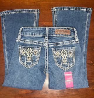 Rock & Roll Pants Rock & Roll Girl’s Medium Vintage Aztec Embellished Bootcut Jean