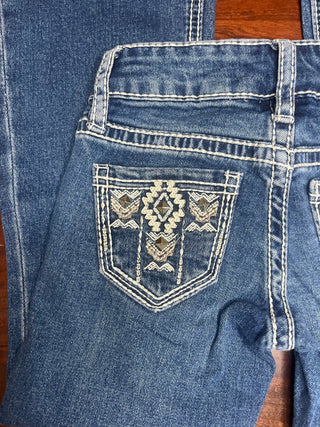 Rock & Roll Pants Rock & Roll Girl’s Medium Vintage Aztec Embellished Bootcut Jean