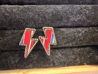 Silver Strike Women’s Serape Stud Earrings Set – 3 - Pair Western Cactus, Circle & Lightning Bolt Earrings - Cowboy SwaggerSilver Strike Women’s Serape Stud Earrings Set – 3 - Pair Western Cactus, Circle & Lightning Bolt Earrings