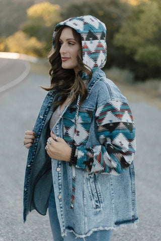 Southern Roots Denim Jacket – Western Graphic Jean Jacket - Cowboy SwaggerSouthern Roots Denim Jacket – Western Graphic Jean Jacket