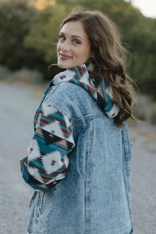 Southern Roots Denim Jacket – Western Graphic Jean Jacket - Cowboy SwaggerSouthern Roots Denim Jacket – Western Graphic Jean Jacket