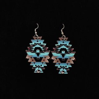 Southwest Wood Cutout Earrings - Cowboy SwaggerSouthwest Wood Cutout Earrings