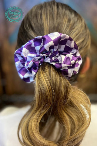 Sterling Kreek Checkered Pep Rally Scrunchies - Cowboy SwaggerSterling Kreek Checkered Pep Rally ScrunchiesAccesories