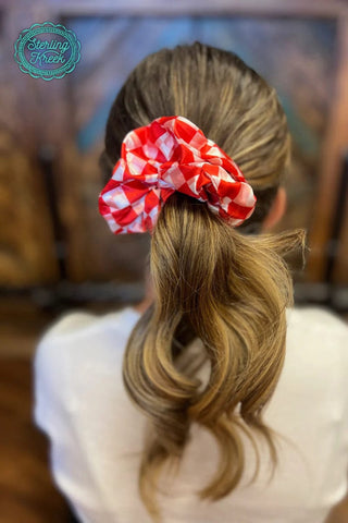 Sterling Kreek Checkered Pep Rally Scrunchies - Cowboy SwaggerSterling Kreek Checkered Pep Rally ScrunchiesAccesories