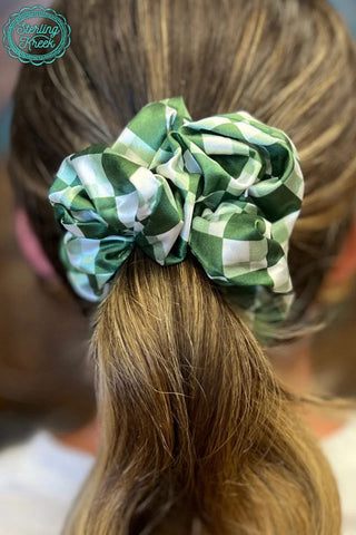 Sterling Kreek Checkered Pep Rally Scrunchies - Cowboy SwaggerSterling Kreek Checkered Pep Rally ScrunchiesAccesories