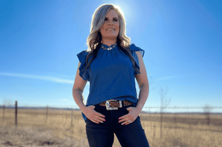 Sterling Kreek Denim Blue Baby Doll Top – Women’s Western Ruffle Sleeve Blouse - Cowboy SwaggerSterling Kreek Denim Blue Baby Doll Top – Women’s Western Ruffle Sleeve Blouse