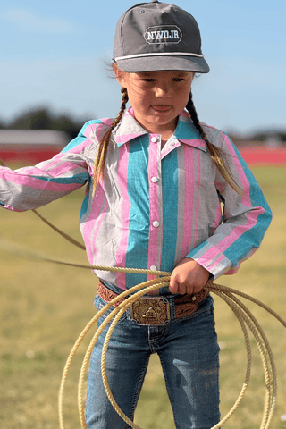 Sterling Kreek Girls “I Always Wanted To” Western Snap Shirt – Pink BrushPopper Vintage Style - Cowboy SwaggerSterling Kreek Girls “I Always Wanted To” Western Snap Shirt – Pink BrushPopper Vintage Style