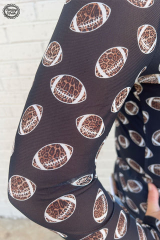 Sterling Kreek Girls of Fall Mesh Top – Cheetah Print Football Long Sleeve - Cowboy SwaggerSterling Kreek Girls of Fall Mesh Top – Cheetah Print Football Long Sleeve