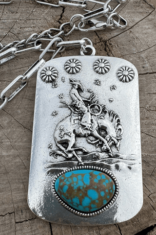 Sterling Kreek Rockin The Rodeo Necklace - Cowboy SwaggerSterling Kreek Rockin The Rodeo Necklace
