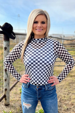 Sterling Kreek Round The Track Mesh Top - Cowboy SwaggerSterling Kreek Round The Track Mesh Top
