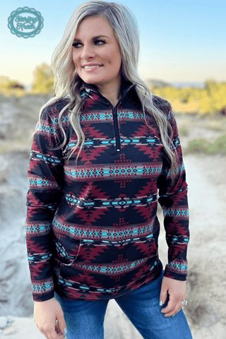 Sterling Kreek The Crimson Valley Pullover - Cowboy SwaggerSterling Kreek The Crimson Valley Pullover