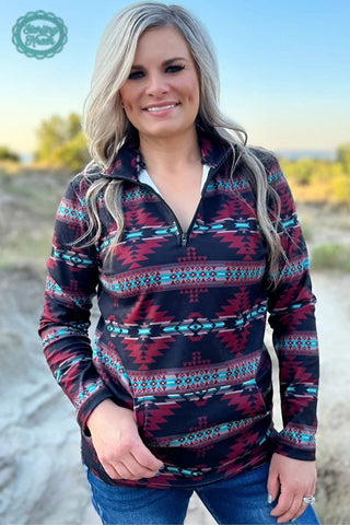 Sterling Kreek The Crimson Valley Pullover - Cowboy SwaggerSterling Kreek The Crimson Valley Pullover