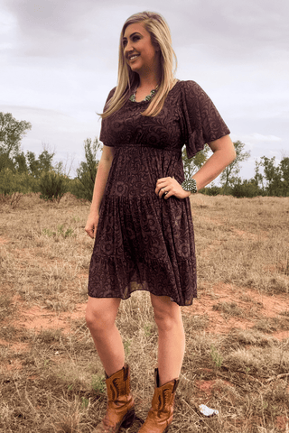 Sterling Kreek Women’s Bronzed Bloom Western Dress - Cowboy SwaggerSterling Kreek Women’s Bronzed Bloom Western DressDresses