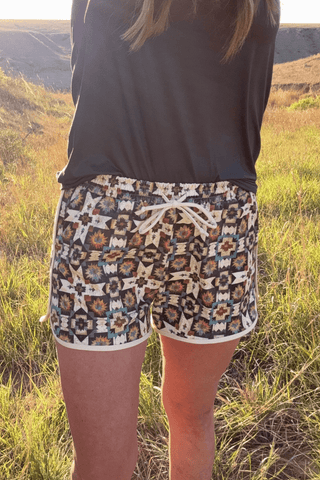 Sterling Kreek Women’s Golden Mesa Aztec Western Shorts - Cowboy SwaggerSterling Kreek Women’s Golden Mesa Aztec Western ShortsShorts