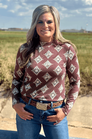 Sterling Kreek Women’s High Plains Aztec Top - Cowboy SwaggerSterling Kreek Women’s High Plains Aztec Top