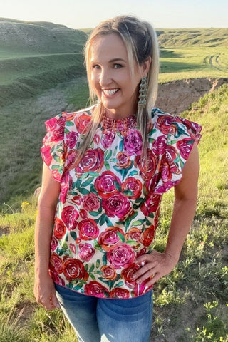 Sterling Kreek Women’s In Full Bloom Top - Cowboy SwaggerSterling Kreek Women’s In Full Bloom Top