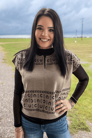 Sterling Kreek Women’s Lucky Days Sweater Top - Cowboy SwaggerSterling Kreek Women’s Lucky Days Sweater TopWomen's Tops