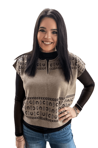 Sterling Kreek Women’s Lucky Days Sweater Top - Cowboy SwaggerSterling Kreek Women’s Lucky Days Sweater TopWomen's Tops