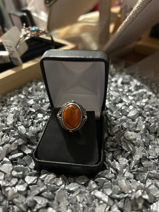 Sterling Silver Sponge Coral Ring Size 9 - Cowboy SwaggerSterling Silver Sponge Coral Ring Size 9
