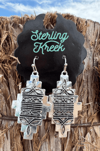 Stitched in Aztec Earrings - Cowboy SwaggerStitched in Aztec Earrings