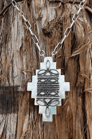 Stitched in Aztec Necklace - Cowboy SwaggerStitched in Aztec Necklace