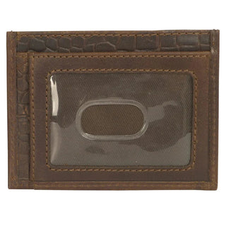 STS Men's Ranch Croc Card Wallet, back view