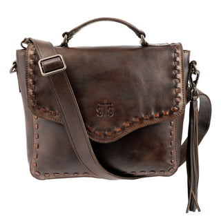 STS Ranchwear Bandera Chocolate Dakota Leather Crossbody Bag - Cowboy Swagger