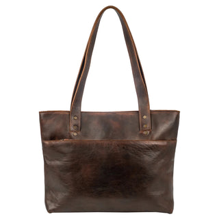STS Ranchwear Bandera Chocolate Simple Tote, Interior View - Cowboy Swagger